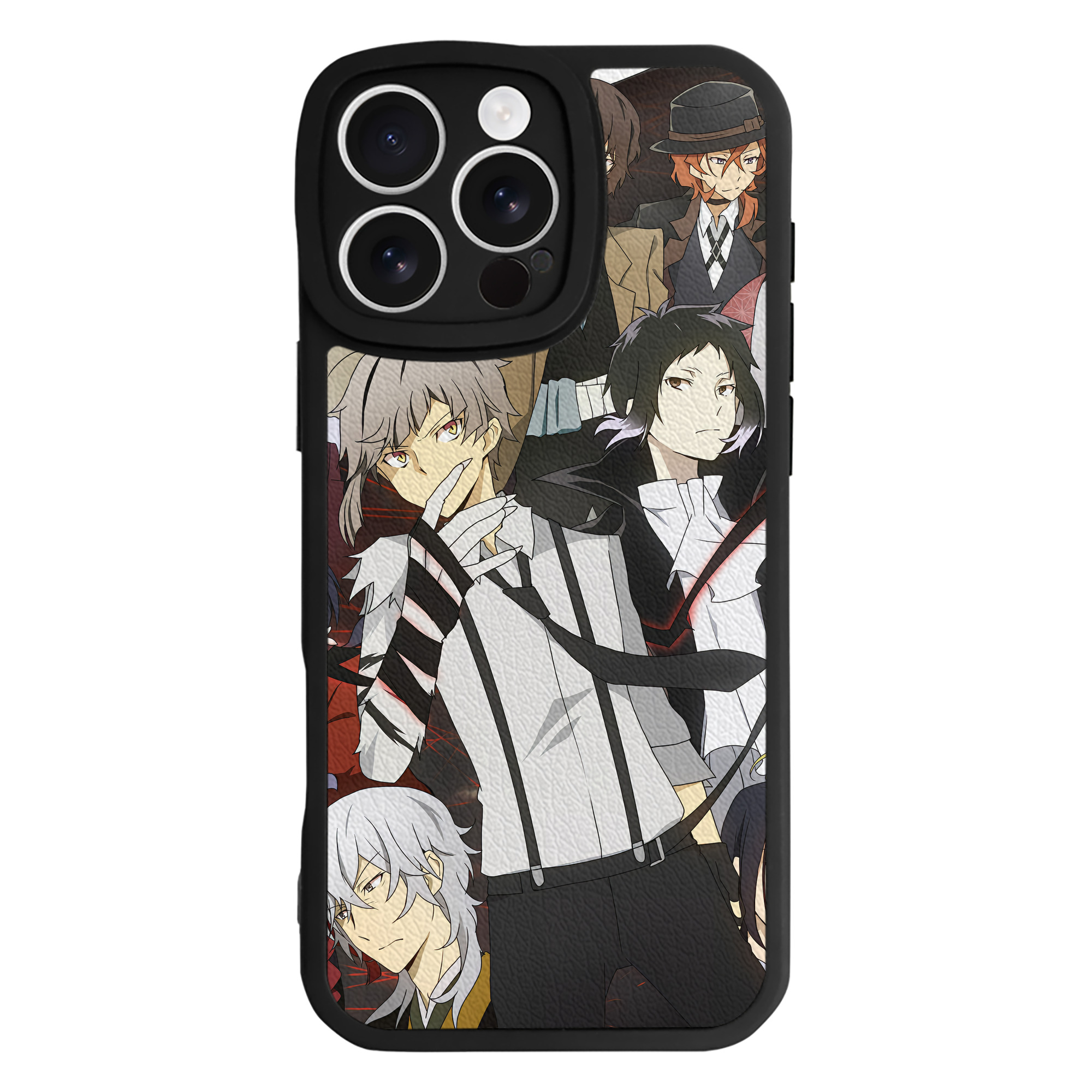 （画像用） 文豪ストレイドッグス Bungo Stray Dogs 【iPhone 16シリーズ対応】シリコンスマホケース（レザー調） 材質：シリコン